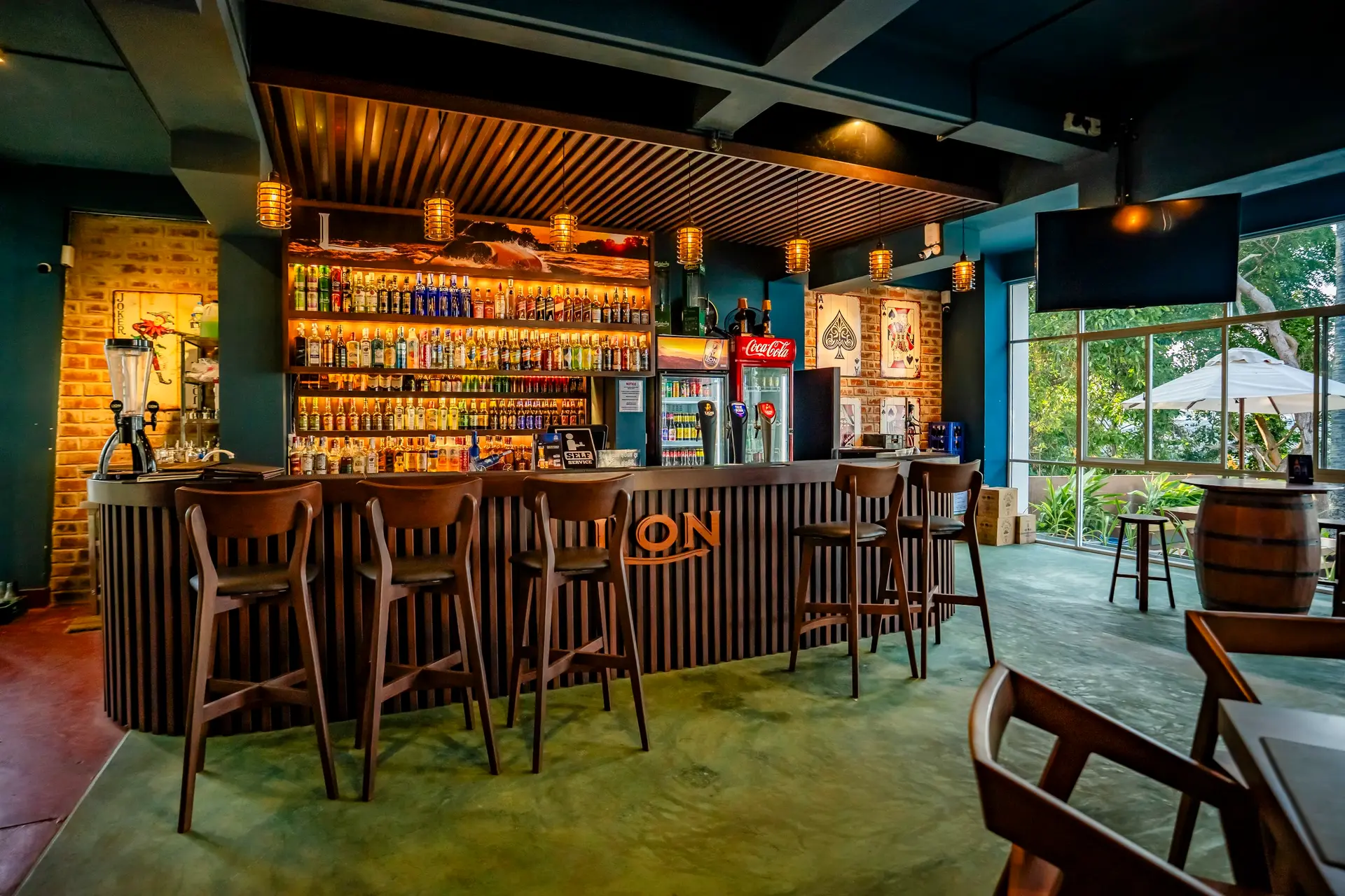 Captain's Bar in the evening