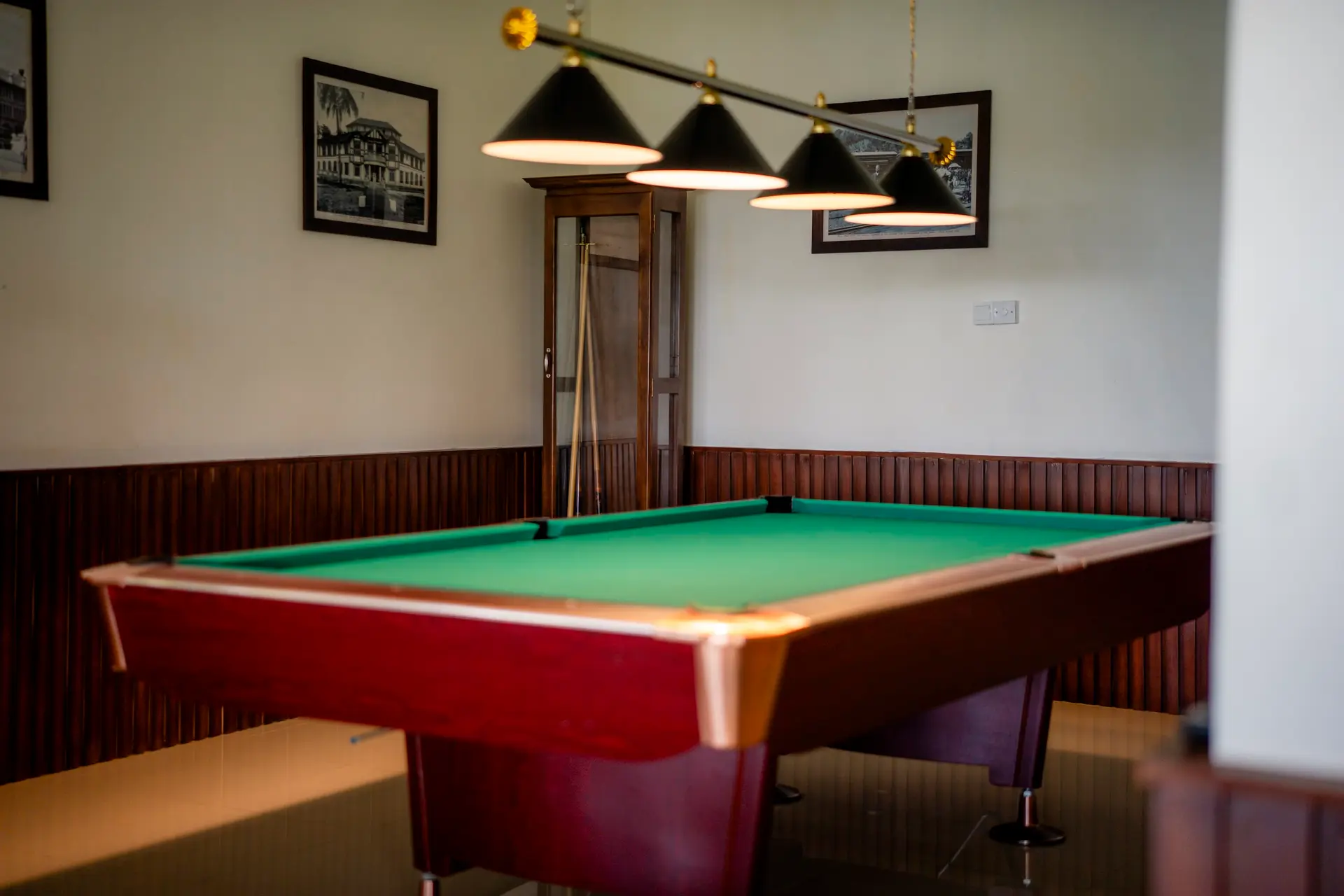 The billiards room