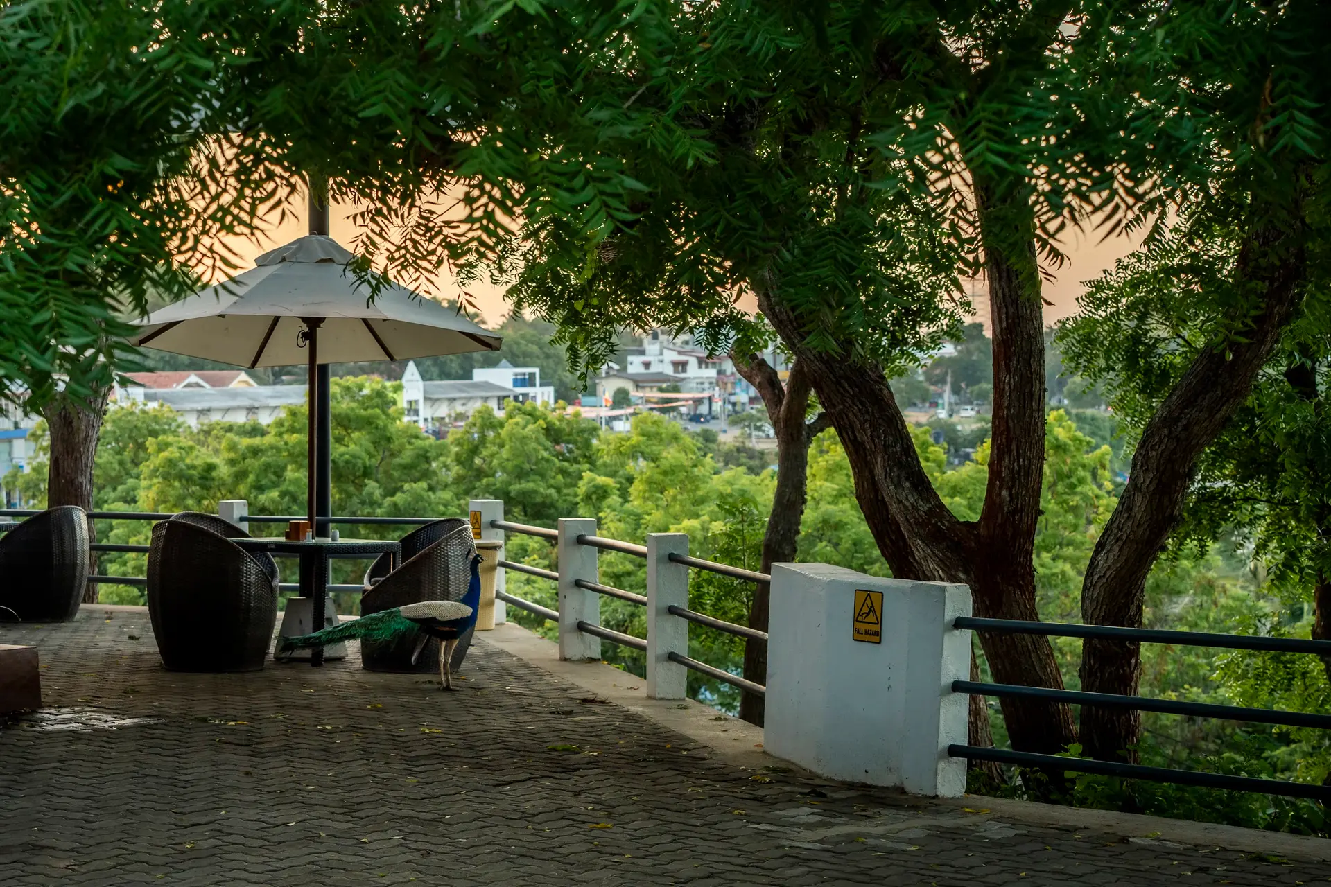 A quiet corner of the terrace